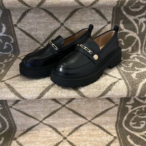 Black Chain Loafers